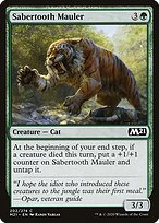 Magic the Gathering Card - Sabertooth Mauler - MTG Circle
