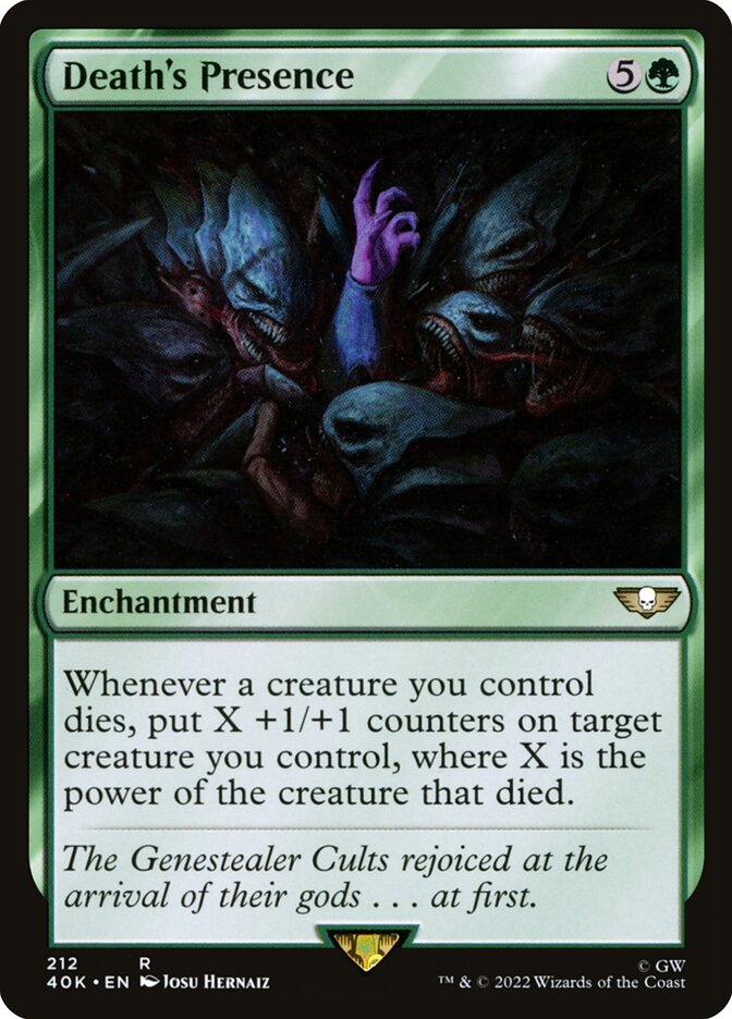 Magic the Gathering Card - Death's Presence - MTG Circle