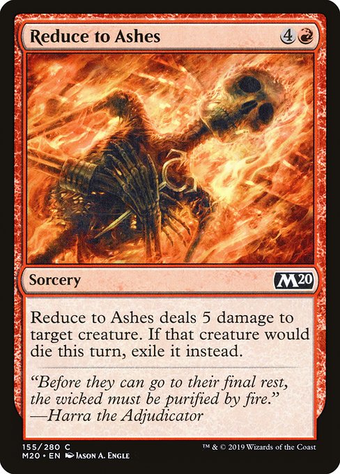 Magic the Gathering Card - Reduce to Ashes - MTG Circle