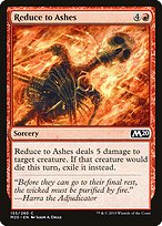 Magic the Gathering Card - Reduce to Ashes - MTG Circle
