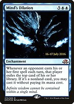 Magic the Gathering Card - Mind's Dilation - MTG Circle