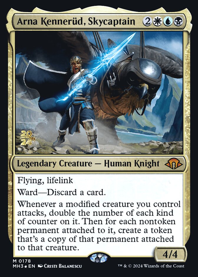 Magic the Gathering Card - Arna Kennerüd, Skycaptain - MTG Circle