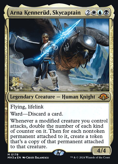 Magic the Gathering Card - Arna Kennerüd, Skycaptain - MTG Circle