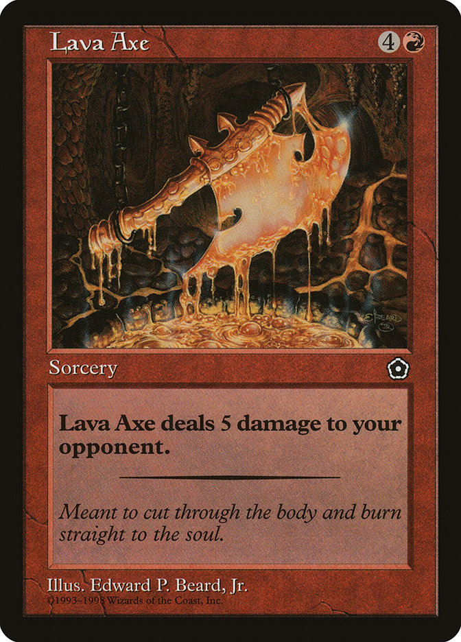 Magic the Gathering Card - Lava Axe - MTG Circle