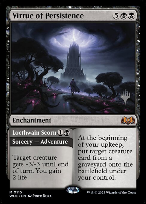 Magic the Gathering Card - Virtue of Persistence // Locthwain Scorn - MTG Circle