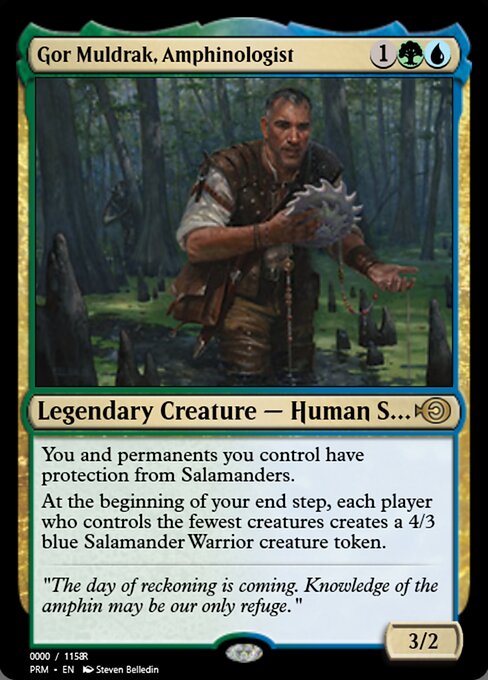 Magic the Gathering Card - Gor Muldrak, Amphinologist - MTG Circle