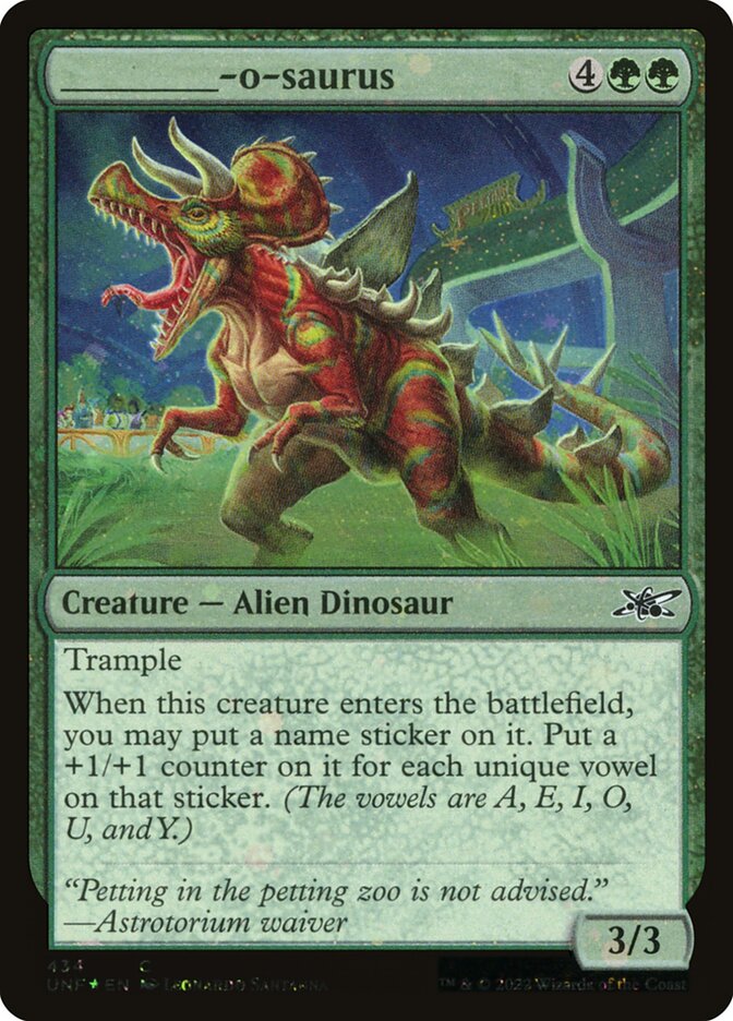 Magic the Gathering Card - _____-o-saurus - MTG Circle