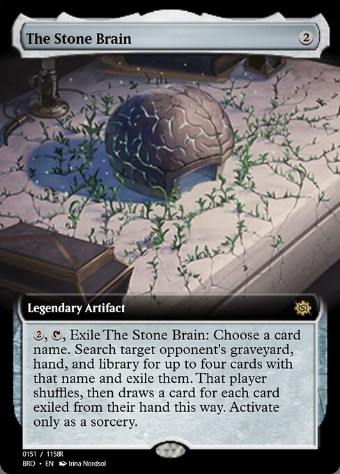 Magic the Gathering Card - The Stone Brain - MTG Circle