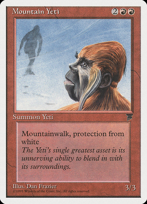 Magic the Gathering Card - Mountain Yeti - MTG Circle