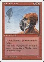 Magic the Gathering Card - Mountain Yeti - MTG Circle