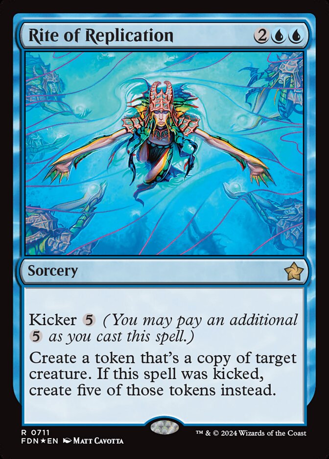 Magic the Gathering Card - Rite of Replication - MTG Circle