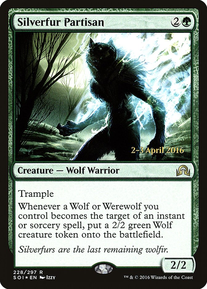 Magic the Gathering Card - Silverfur Partisan - MTG Circle