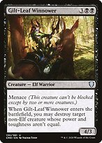 Magic the Gathering Card - Gilt-Leaf Winnower - MTG Circle