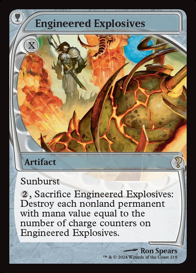 Magic the Gathering Card - Engineered Explosives - MTG Circle