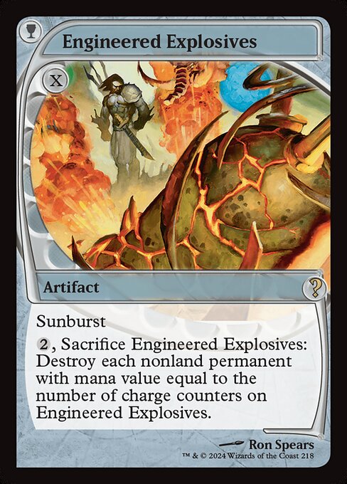 Magic the Gathering Card - Engineered Explosives - MTG Circle