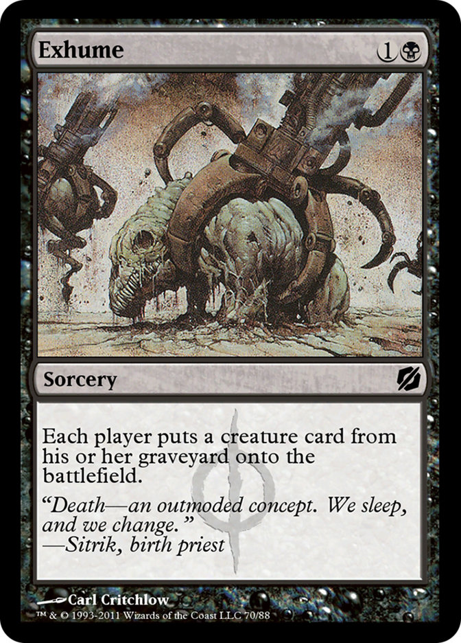 Magic the Gathering Card - Exhume - MTG Circle
