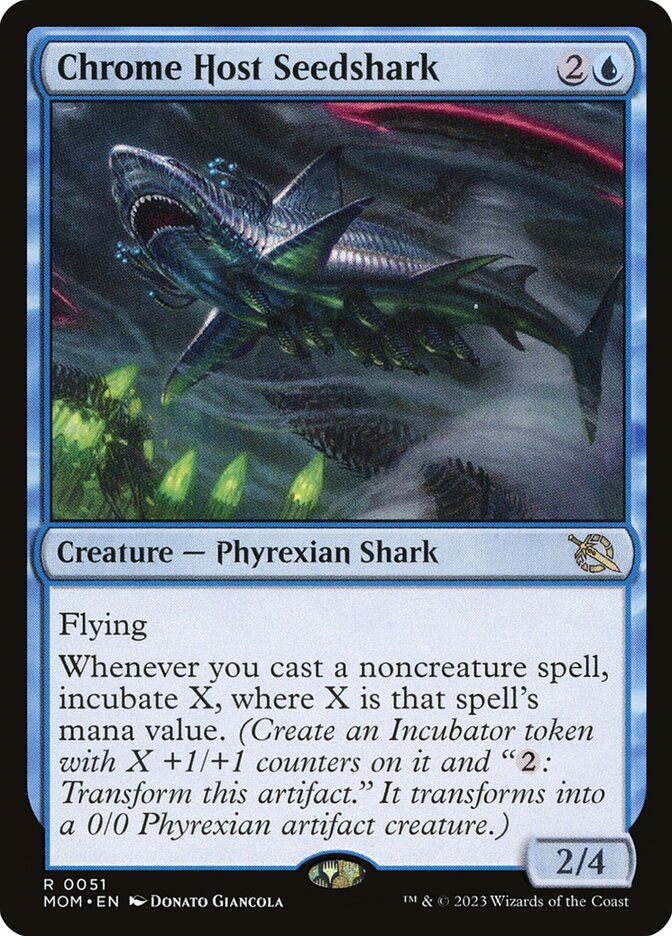 Magic the Gathering Card - Chrome Host Seedshark - MTG Circle