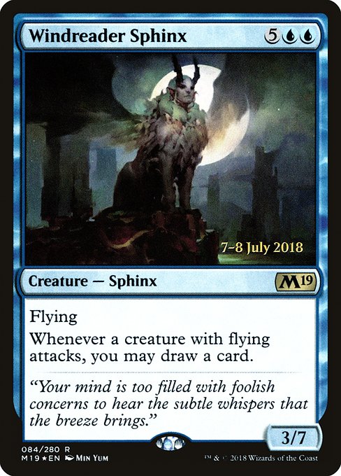 Magic the Gathering Card - Windreader Sphinx - MTG Circle