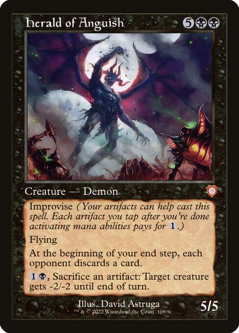 Magic the Gathering Card - Herald of Anguish - MTG Circle