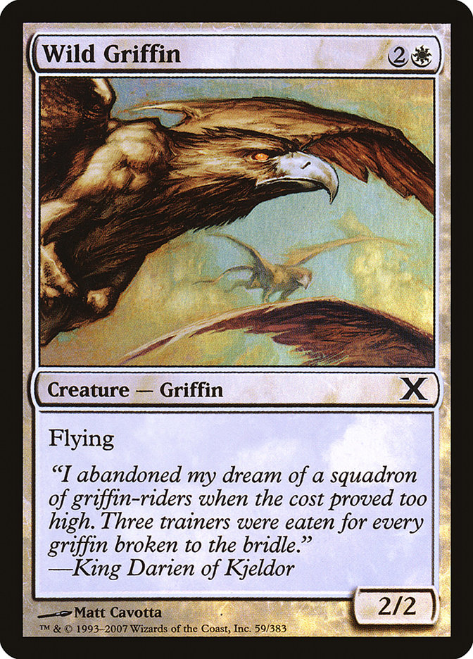 Magic the Gathering Card - Wild Griffin - MTG Circle