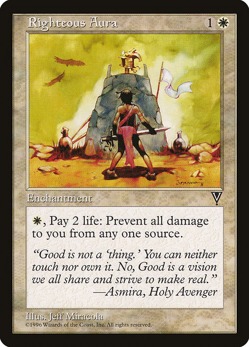 Magic the Gathering Card - Righteous Aura - MTG Circle