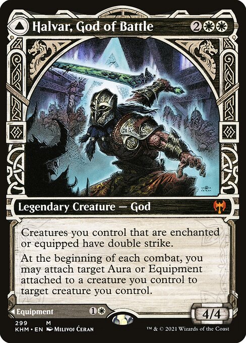 Magic the Gathering Card - Halvar, God of Battle - MTG Circle