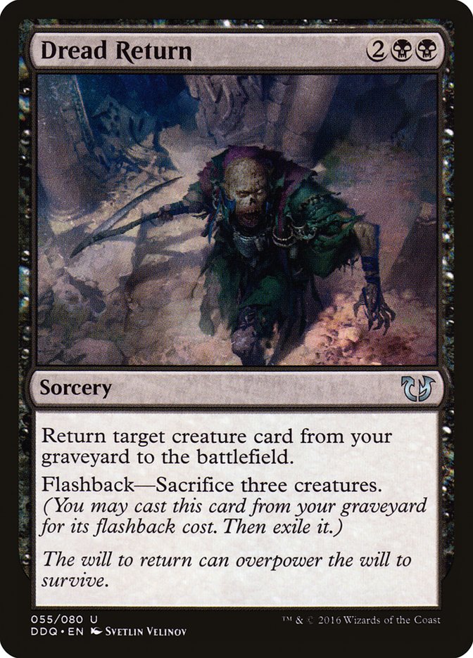 Magic the Gathering Card - Dread Return - MTG Circle