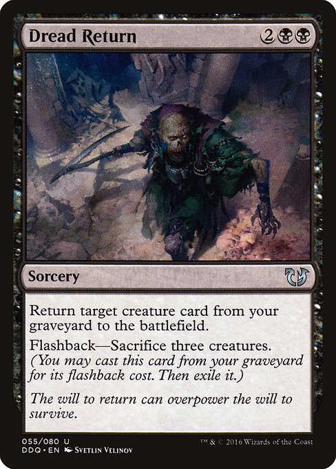 Magic the Gathering Card - Dread Return - MTG Circle