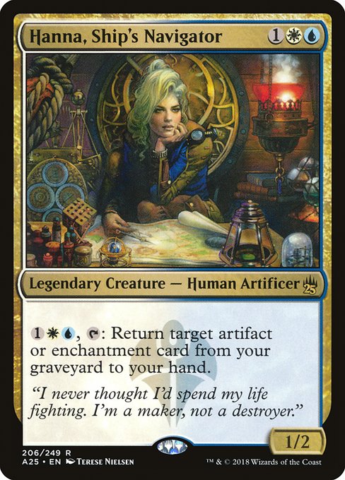Magic the Gathering Card - Hanna, Ship's Navigator - MTG Circle