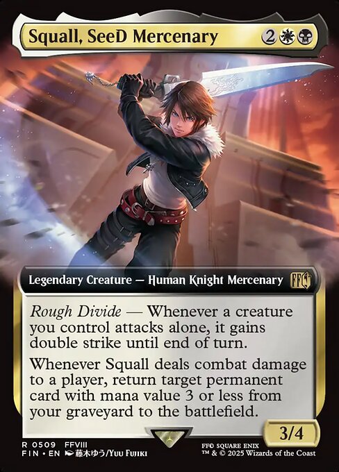 Magic the Gathering Card - Squall, SeeD Mercenary - MTG Circle