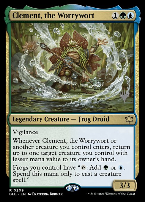 Magic the Gathering Card - Clement, the Worrywort - MTG Circle