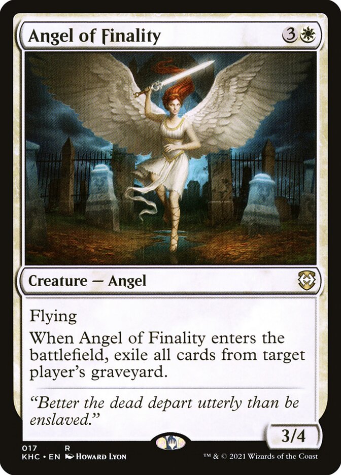 Magic the Gathering Card - Angel of Finality - MTG Circle