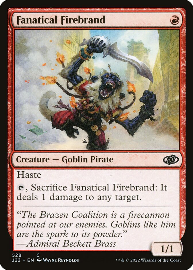 Magic the Gathering Card - Fanatical Firebrand - MTG Circle