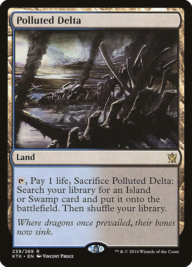 Magic the Gathering Card - Polluted Delta - MTG Circle