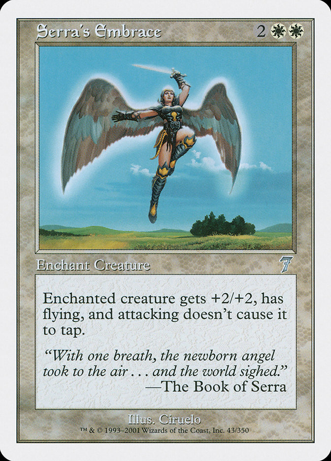 Magic the Gathering Card - Serra's Embrace - MTG Circle