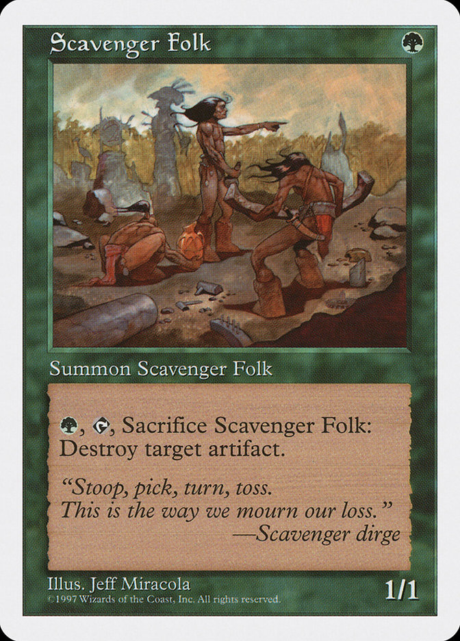 Magic the Gathering Card - Scavenger Folk - MTG Circle