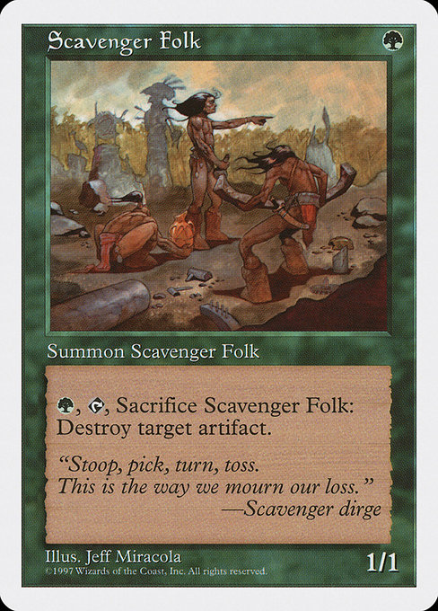 Magic the Gathering Card - Scavenger Folk - MTG Circle