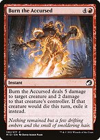 Magic the Gathering Card - Burn the Accursed - MTG Circle