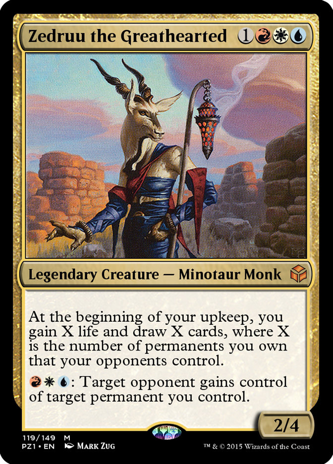 Magic the Gathering Card - Zedruu the Greathearted - MTG Circle