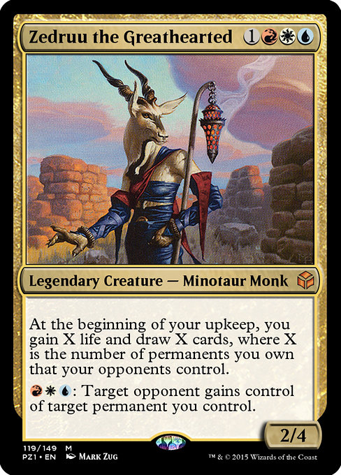 Magic the Gathering Card - Zedruu the Greathearted - MTG Circle