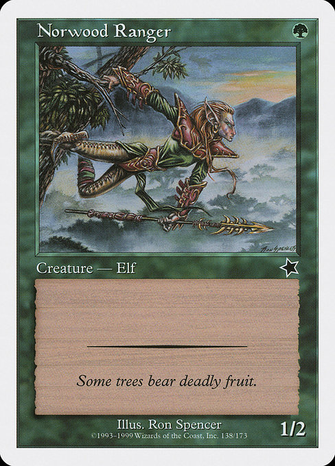 Magic the Gathering Card - Norwood Ranger - MTG Circle