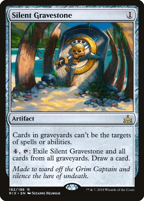 Magic the Gathering Card - Silent Gravestone - MTG Circle