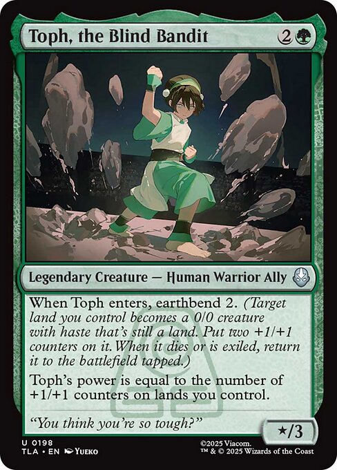 Magic the Gathering Card - Toph, the Blind Bandit - MTG Circle