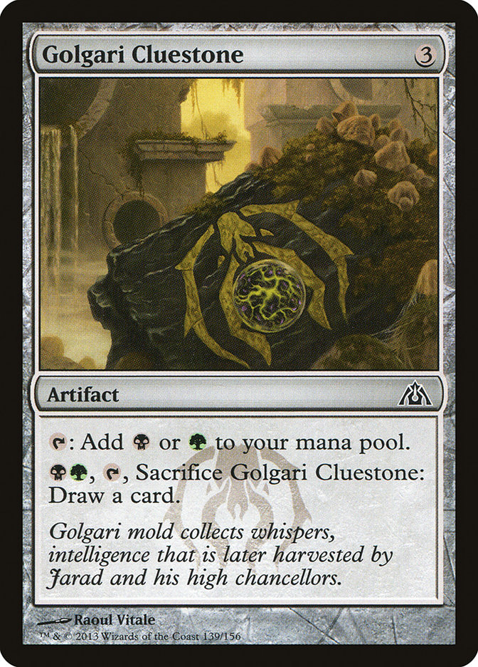 Magic the Gathering Card - Golgari Cluestone - MTG Circle