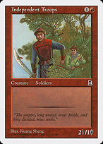 Magic the Gathering Card - Independent Troops - MTG Circle