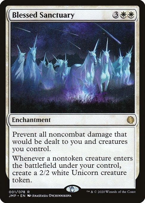 Magic the Gathering Card - Blessed Sanctuary - MTG Circle