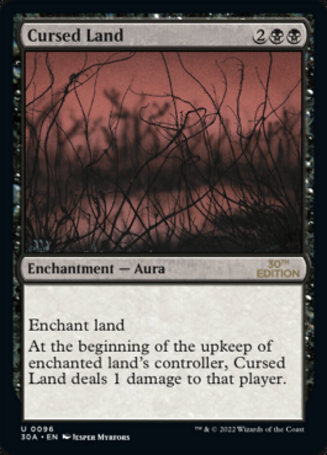 Magic the Gathering Card - Cursed Land - MTG Circle