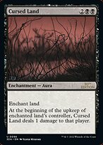 Magic the Gathering Card - Cursed Land - MTG Circle