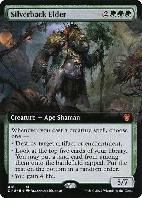 Magic the Gathering Card - Silverback Elder - MTG Circle