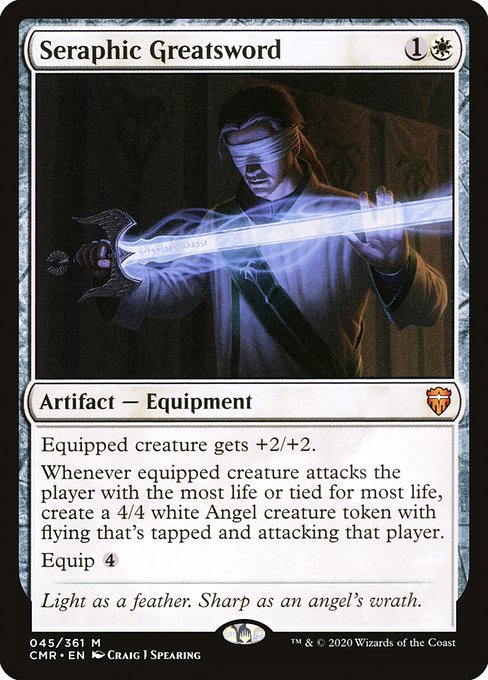 Magic the Gathering Card - Seraphic Greatsword - MTG Circle